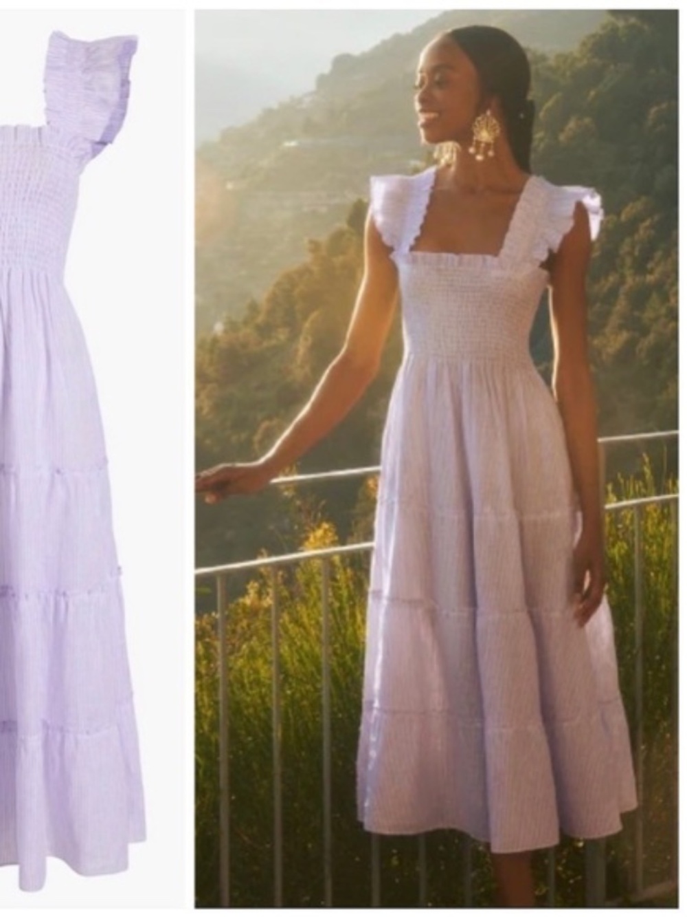 Hill house lavender stripe nap dress
